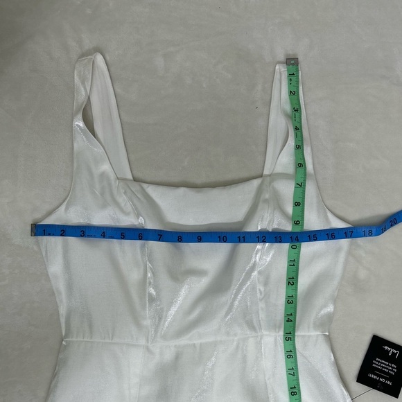 Lulu's White Square Neck Sleeveless Mini Dress - Picture 7 of 13